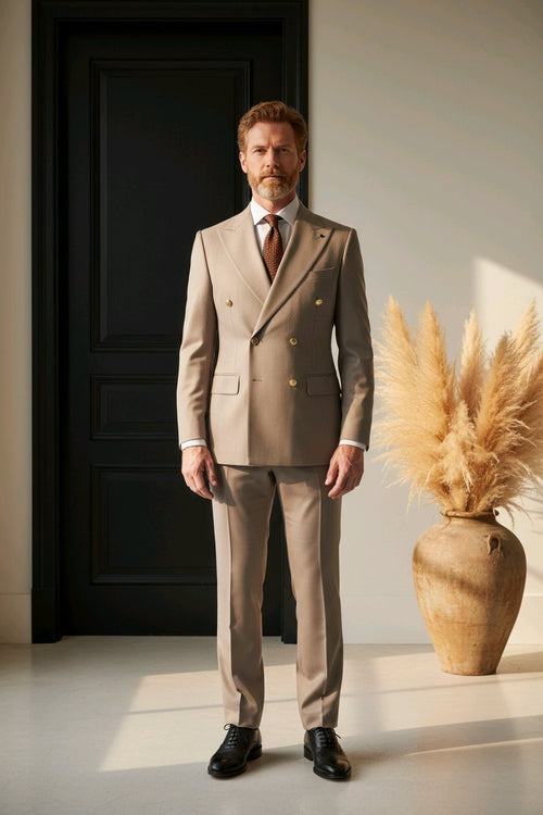 Costumes Croisés  6 boutons  Pour Hommes  chic  et  elegant