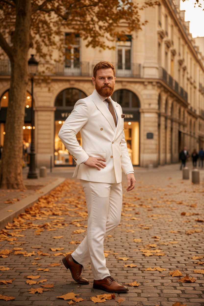 Costumes  Croisés  6 Boutons  Pour Hommes  chic  et  elegant