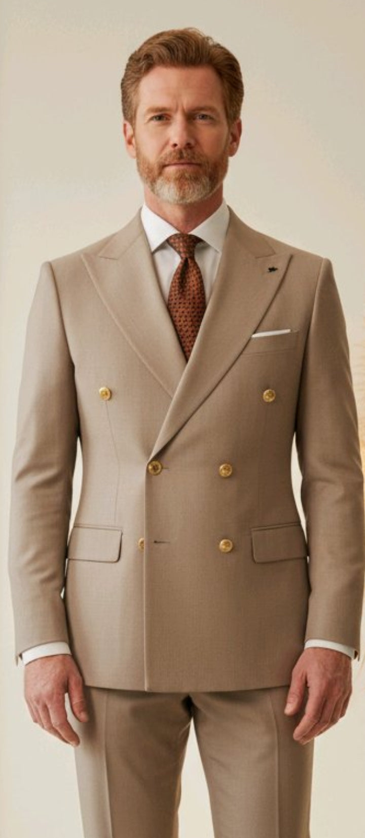Costumes Croisés  6 boutons  Pour Hommes  chic  et  elegant