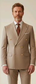 Costumes Croisés  6 boutons  Pour Hommes  chic  et  elegant