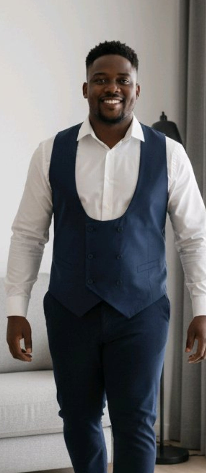 Gilet Croisé  Homme chic  et élégant