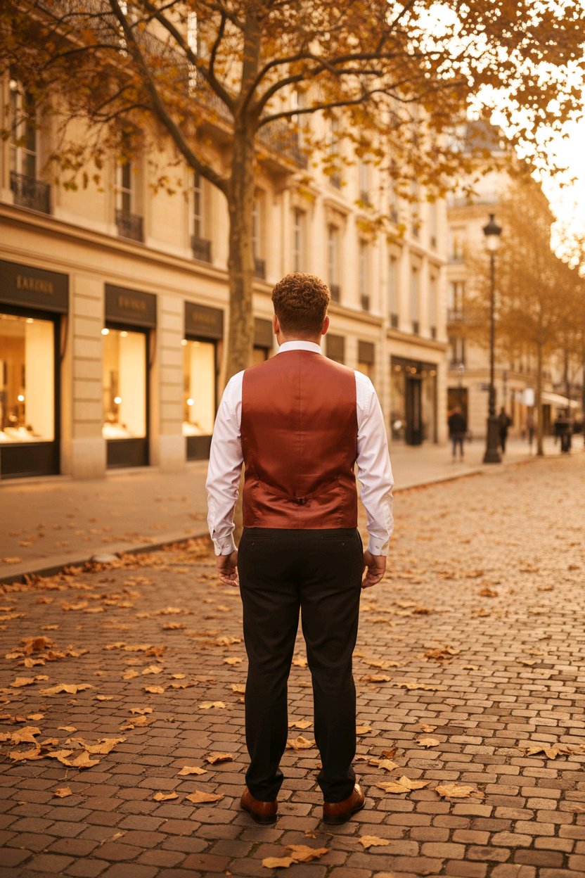 Gilets  croisés  6 Boutons  Pour Hommes  chic  et  elegant