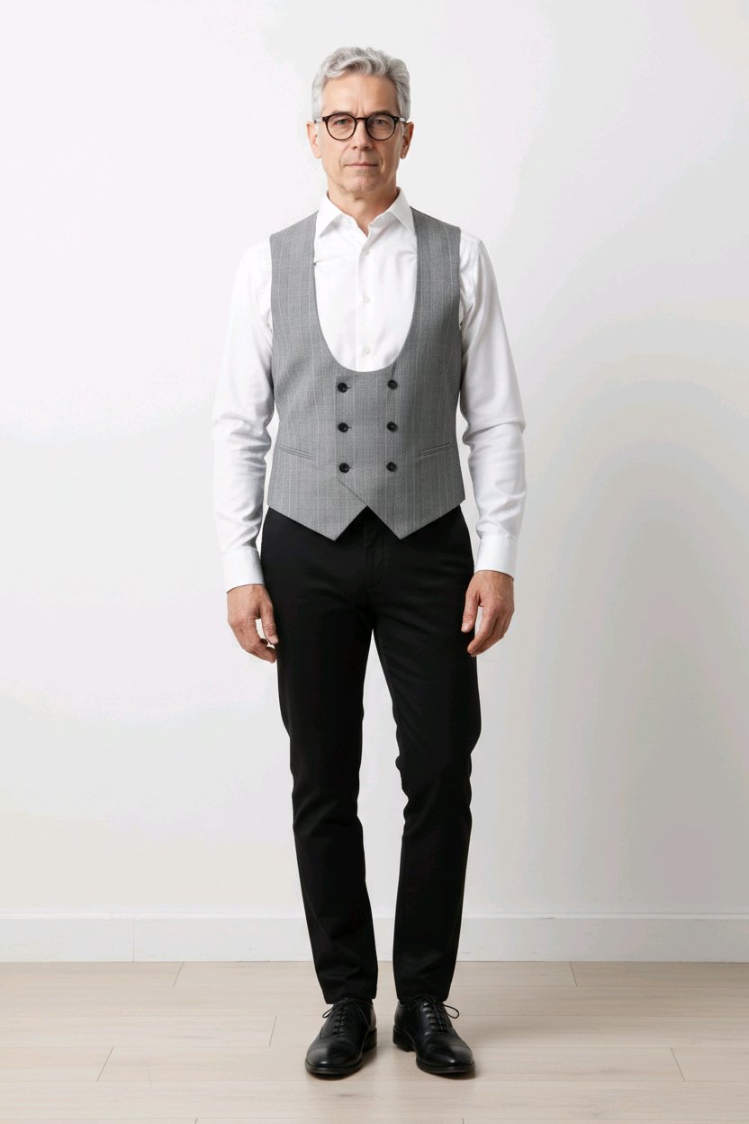 Gilet Croisé  Homme  chic et  élégant