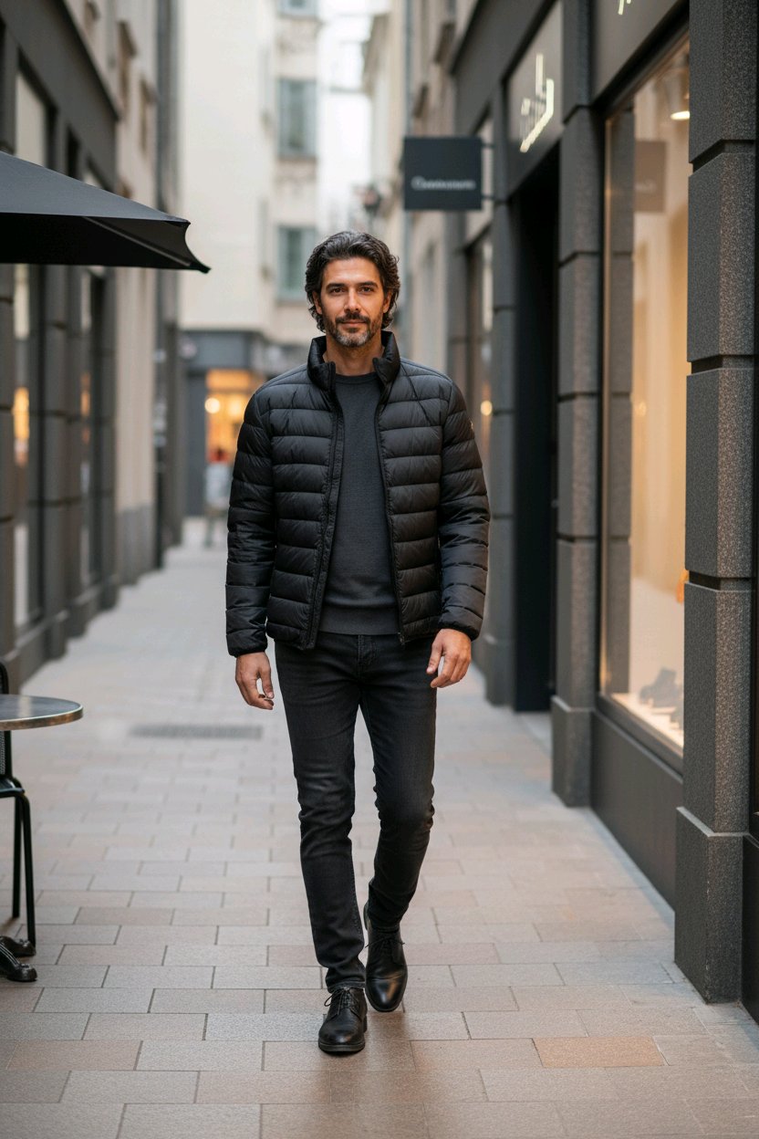 Veste matelassée pour hommes chic et élégant