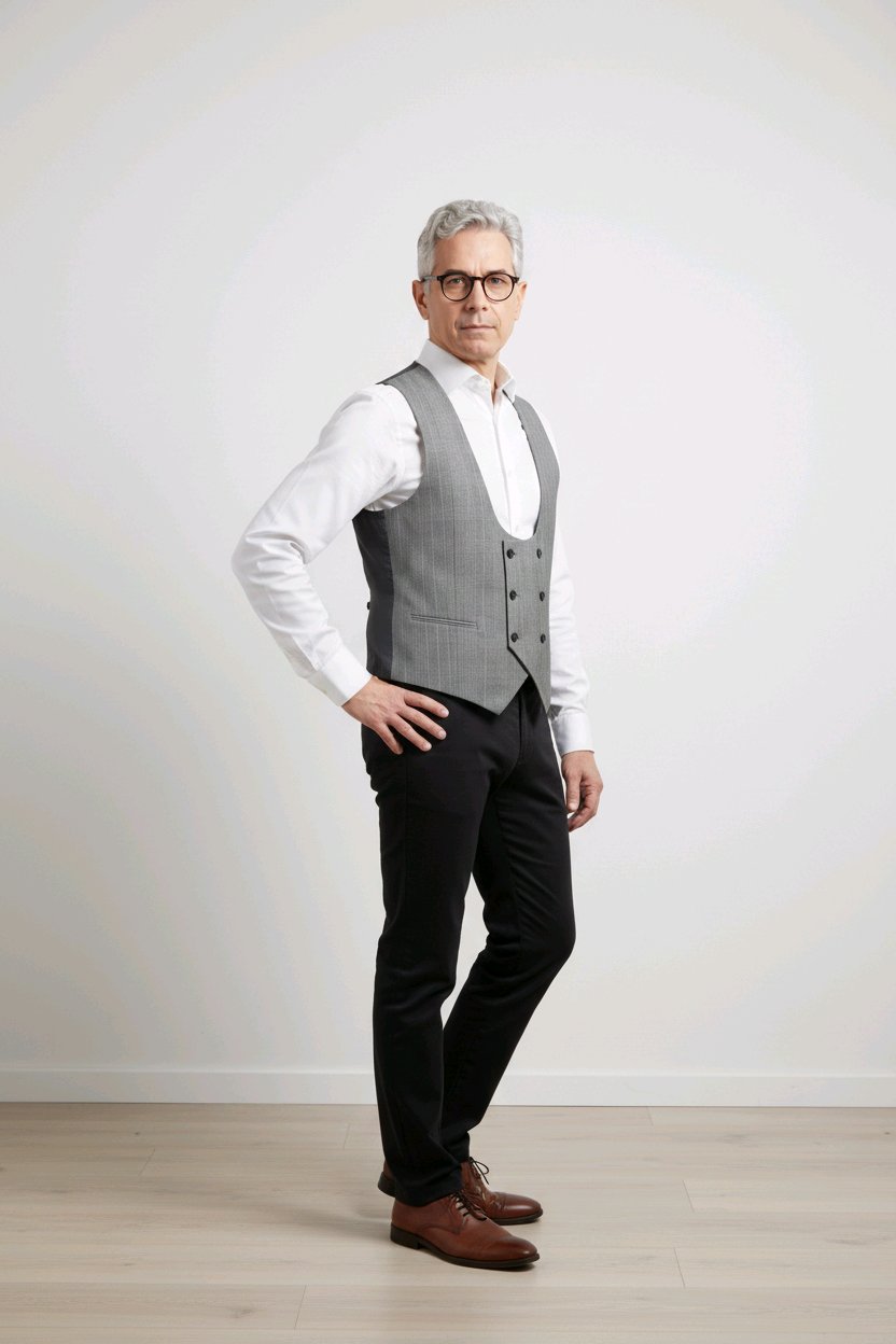Gilet Croisé  Homme  chic et  élégant