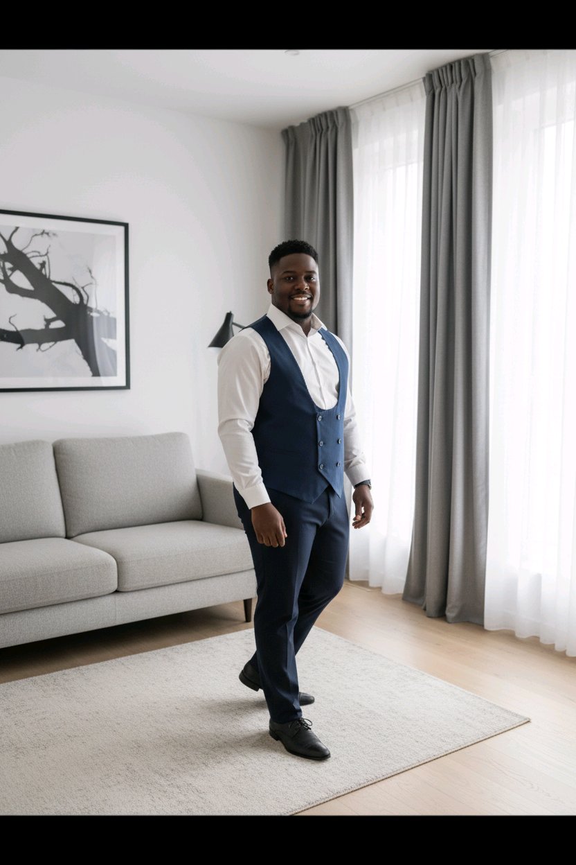 Gilet Croisé  Homme chic  et élégant