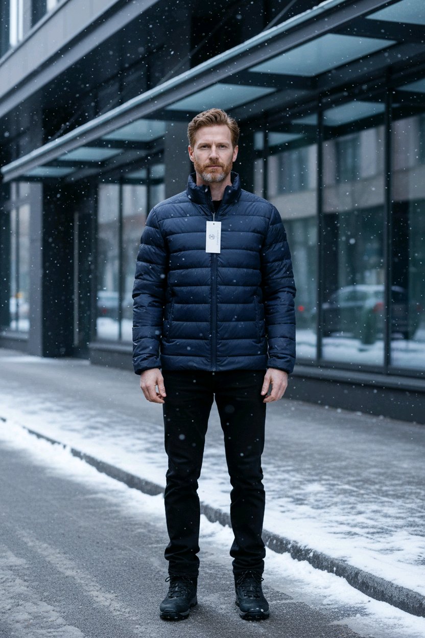 Veste matelassée pour hommes chic et élégant
