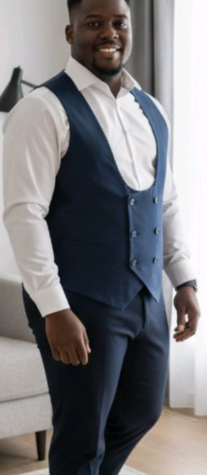 Gilet Croisé  Homme chic  et élégant