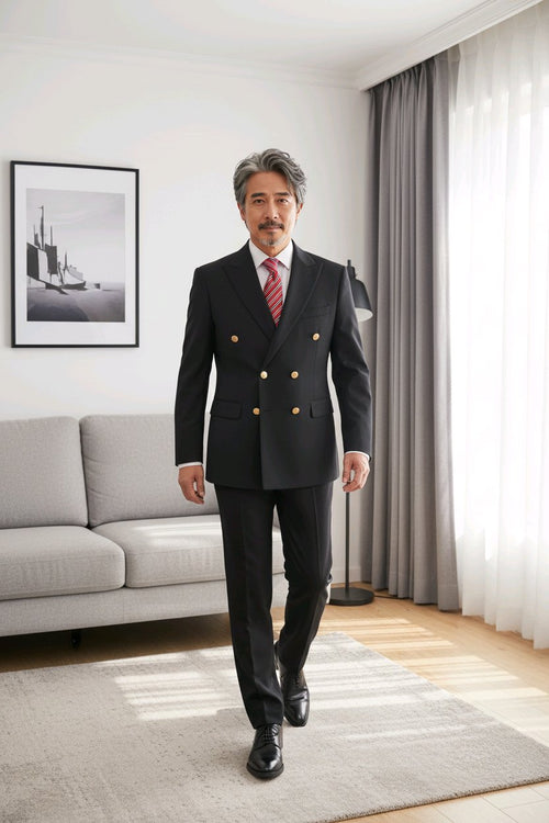 Costumes  Croisés  6 boutons  Pour Hommes  chic  et  elegant