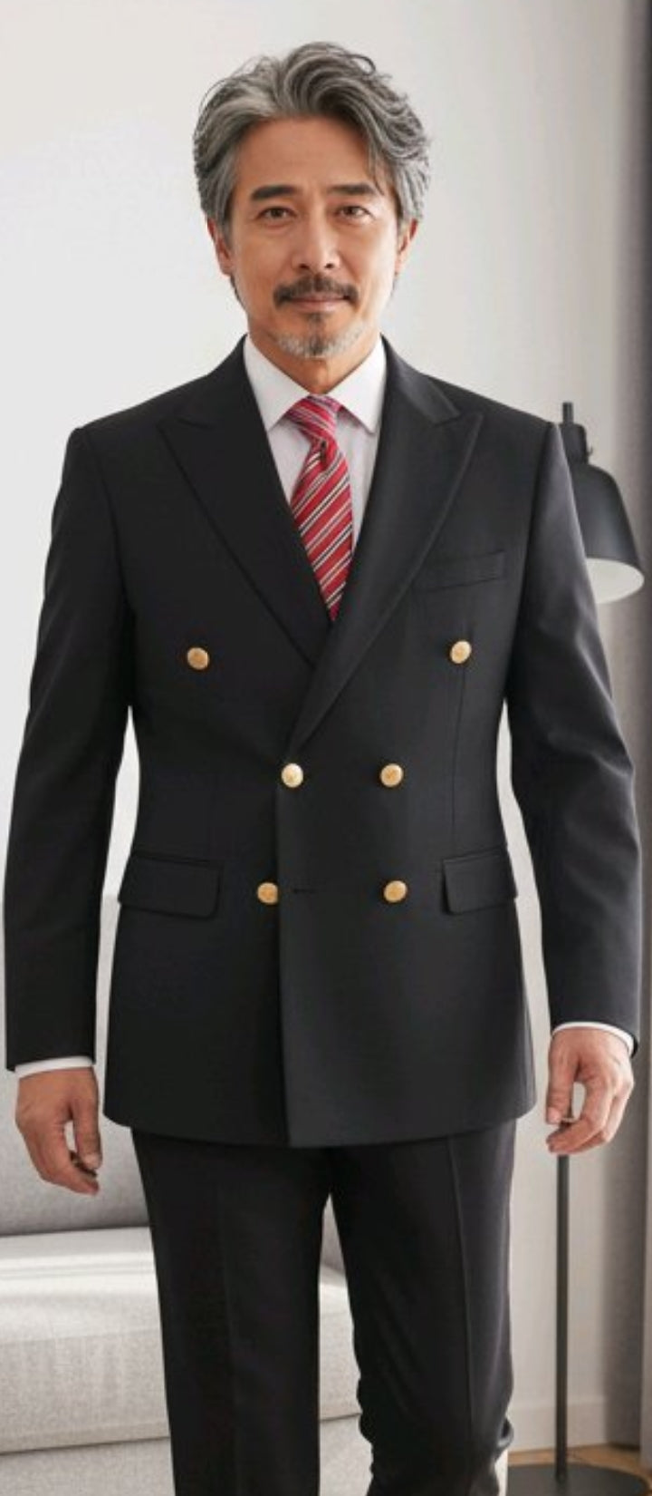 Costumes  Croisés  6 boutons  Pour Hommes  chic  et  elegant