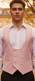 Gilets  croisés  6 Boutons  Pour Hommes  chic  et  elegant