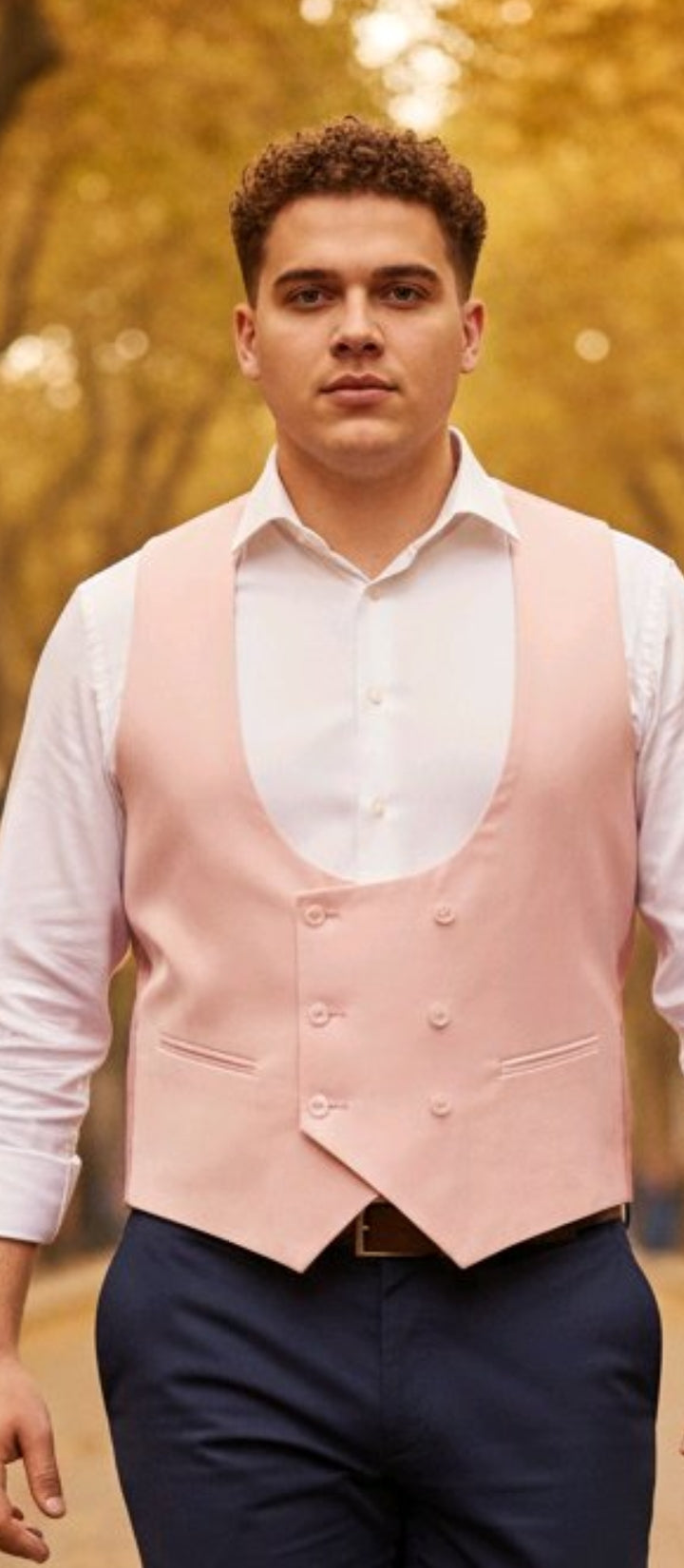 Gilets  croisés  6 Boutons  Pour Hommes  chic  et  elegant
