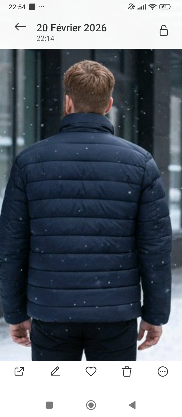 Veste matelassée pour hommes chic et élégant