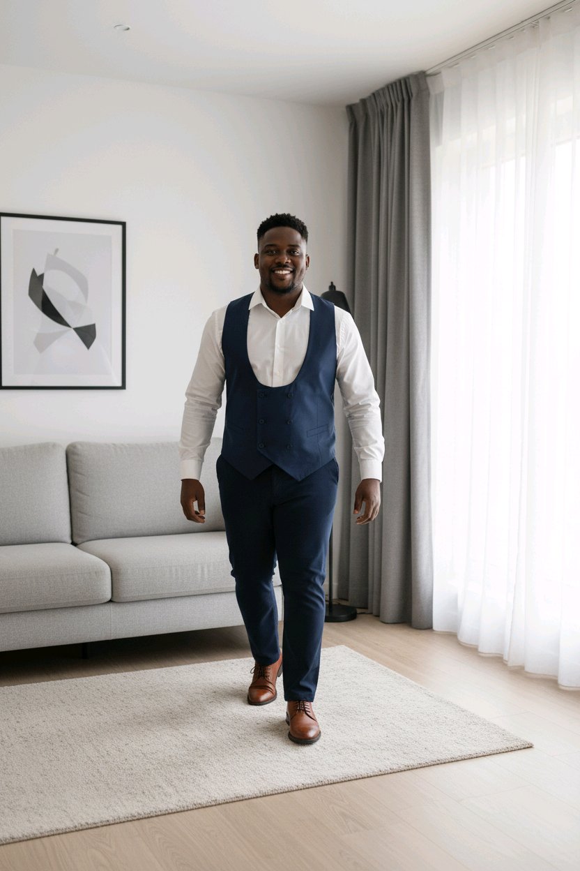 Gilet Croisé  Homme chic  et élégant