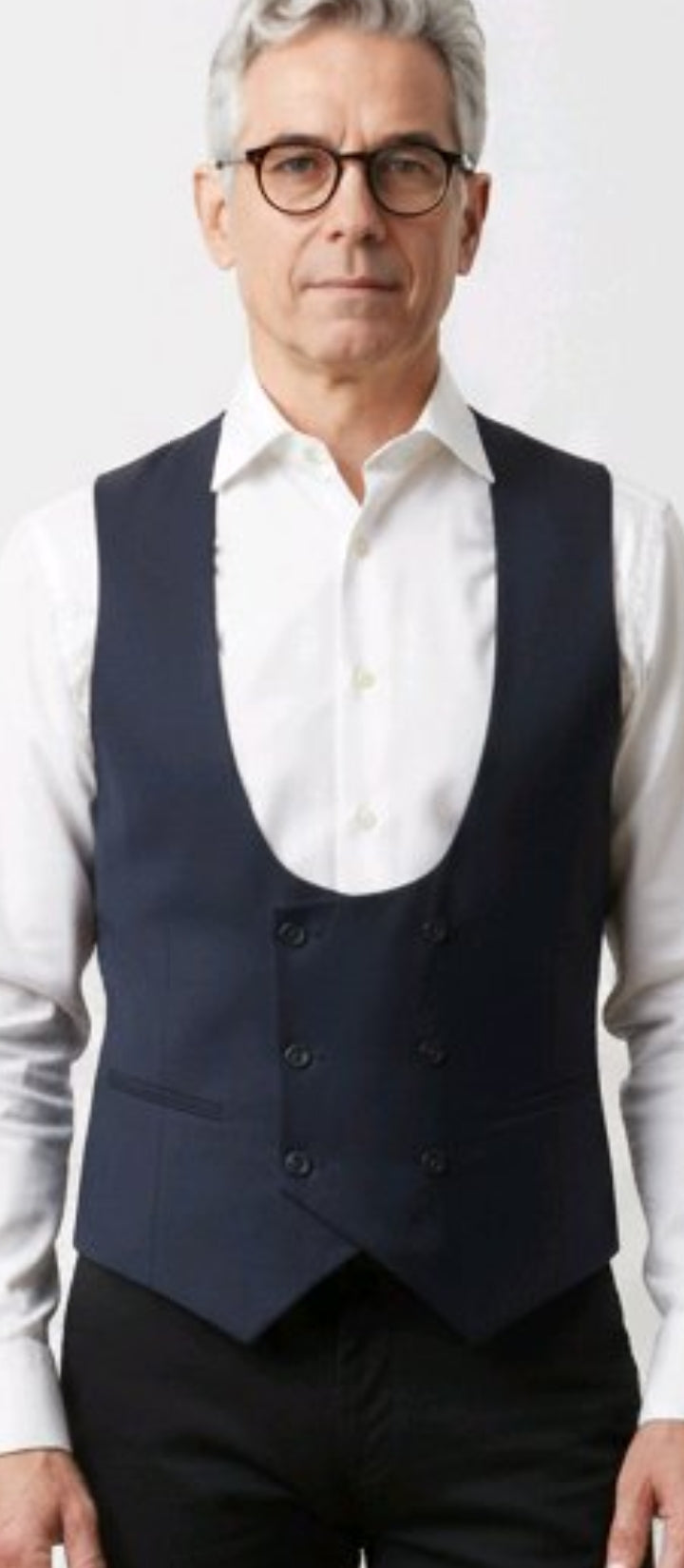 Gilets  Croisés. 6  Boutons  Pour Hommes  chic  et  elegant