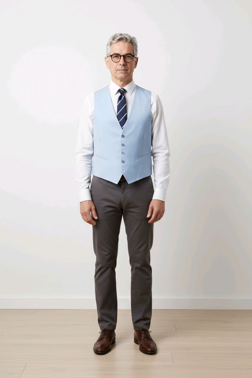 Gilet  droit  Pour  hommes  chic et  elegant