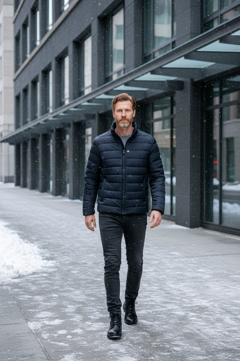 Veste matelassée pour hommes chic et élégant